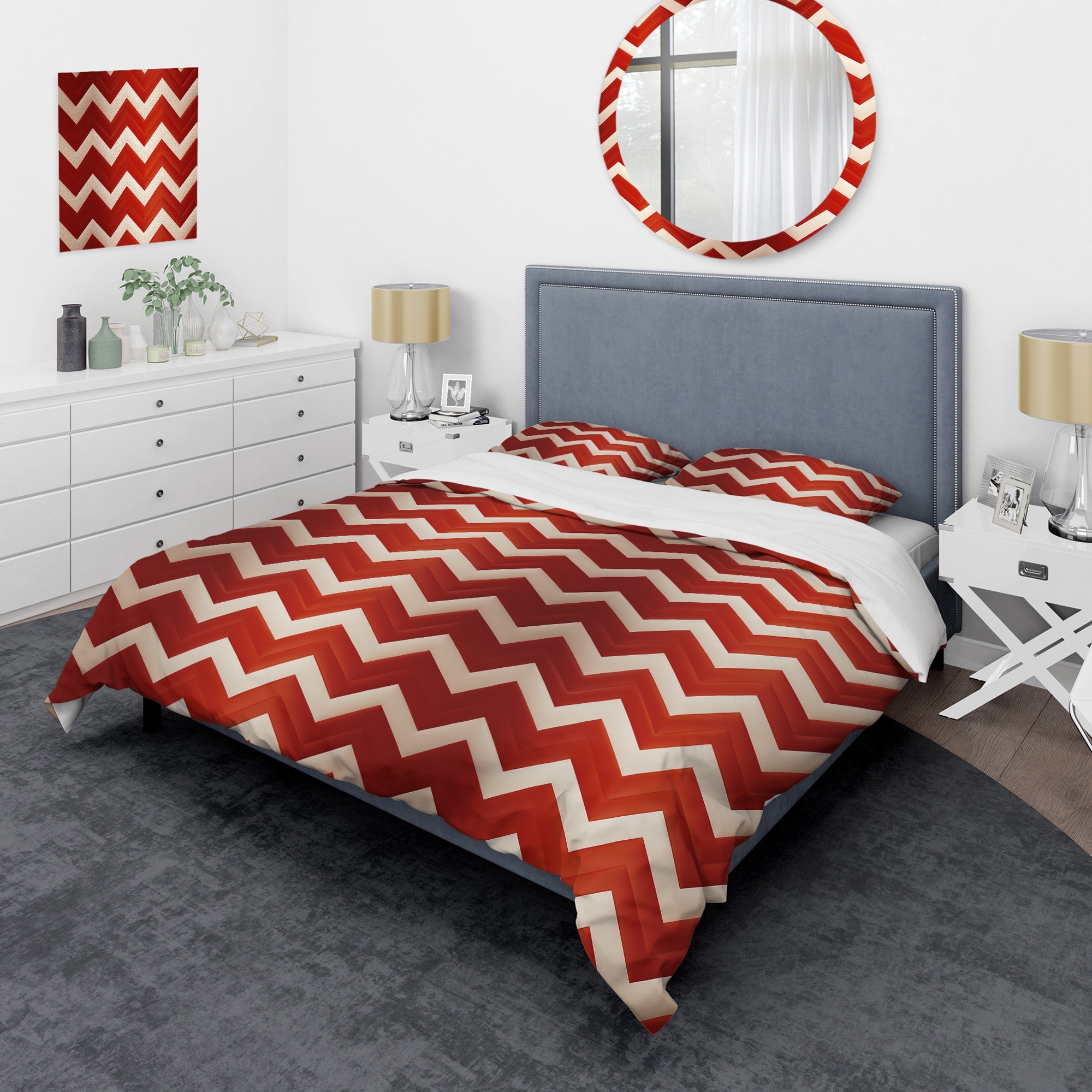 Orange Chevron Bedding Bed Bath & Beyond